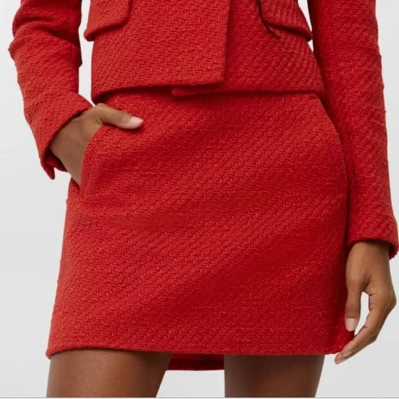 Veronica Beard Roman Tweed Mini Skirt - Picture 3 of 9